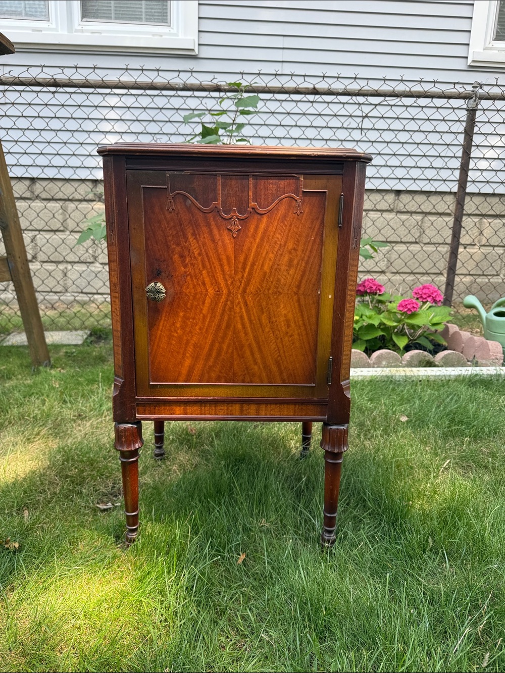 2 Exceptional Antique pcs -unique side table &  Copper-Lined Humidor.  Pick one
